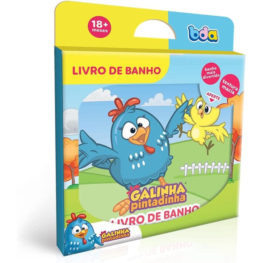 LIVRO DE BANHO - GALINHA PINTADINHA