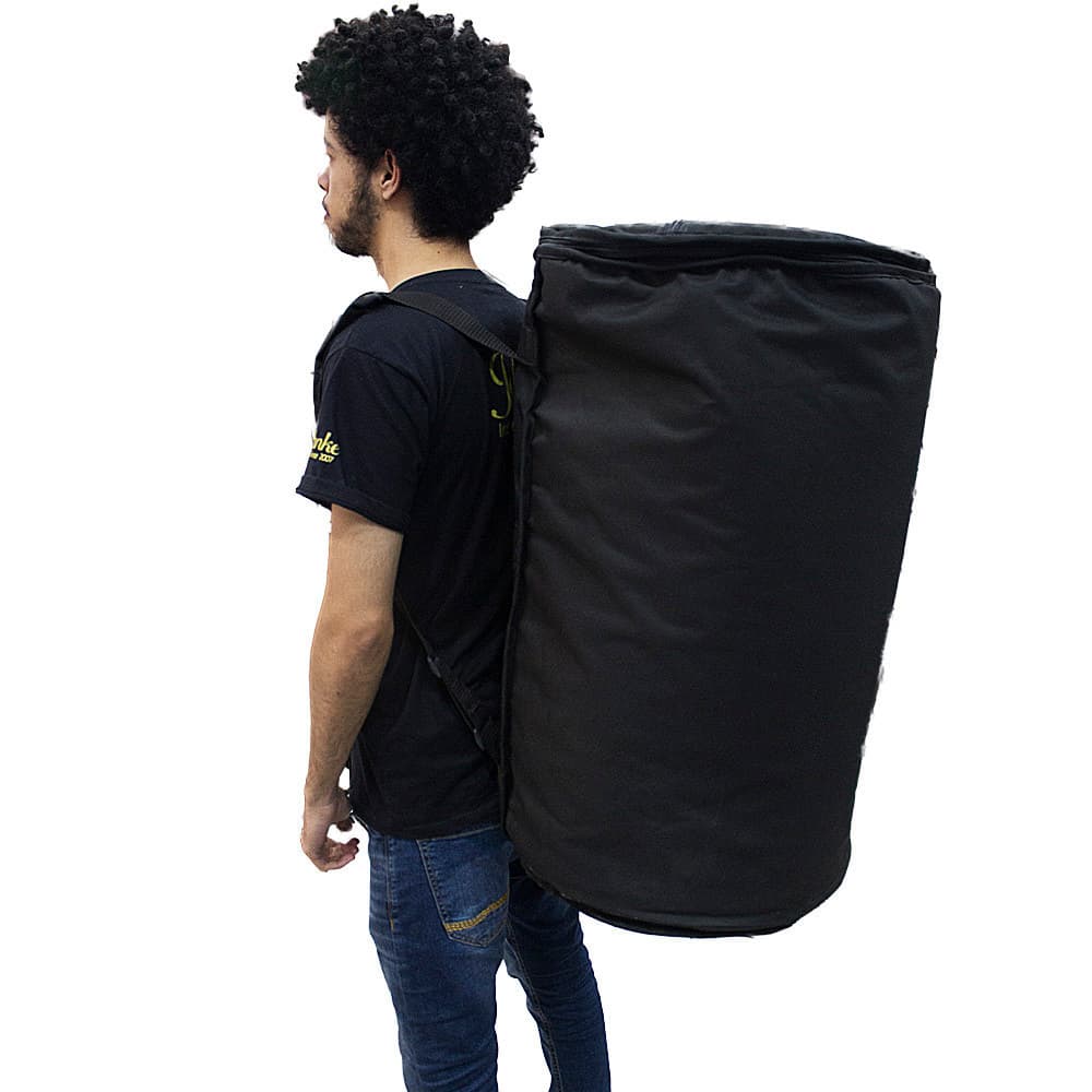 CAPA BAG TANTAN SIMPLES EM LONA DE NYLON COM ALÇA TIPO MOCHILA REFORÇADA PERCUSSÃO