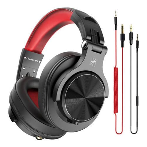Headphone Fusion A71 Profissional Fone De Ouvido Dj Oneodio Vermelho