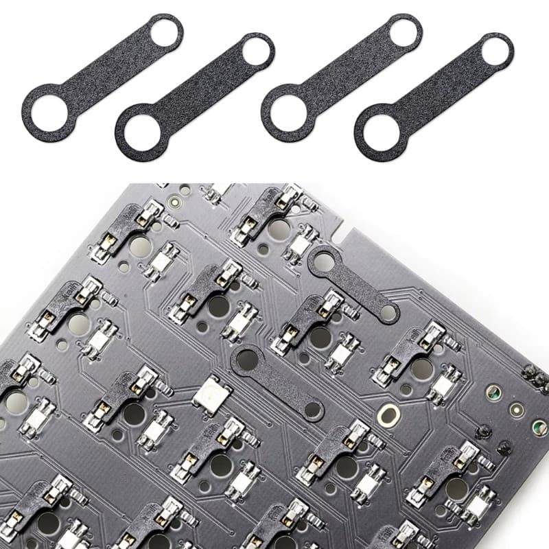 UTAKEE 20 10 Peças Placa De Teclados Mecânicos Aço Eixos Satélite Estabilizadores Almofada Para Equipamentos De Escritór