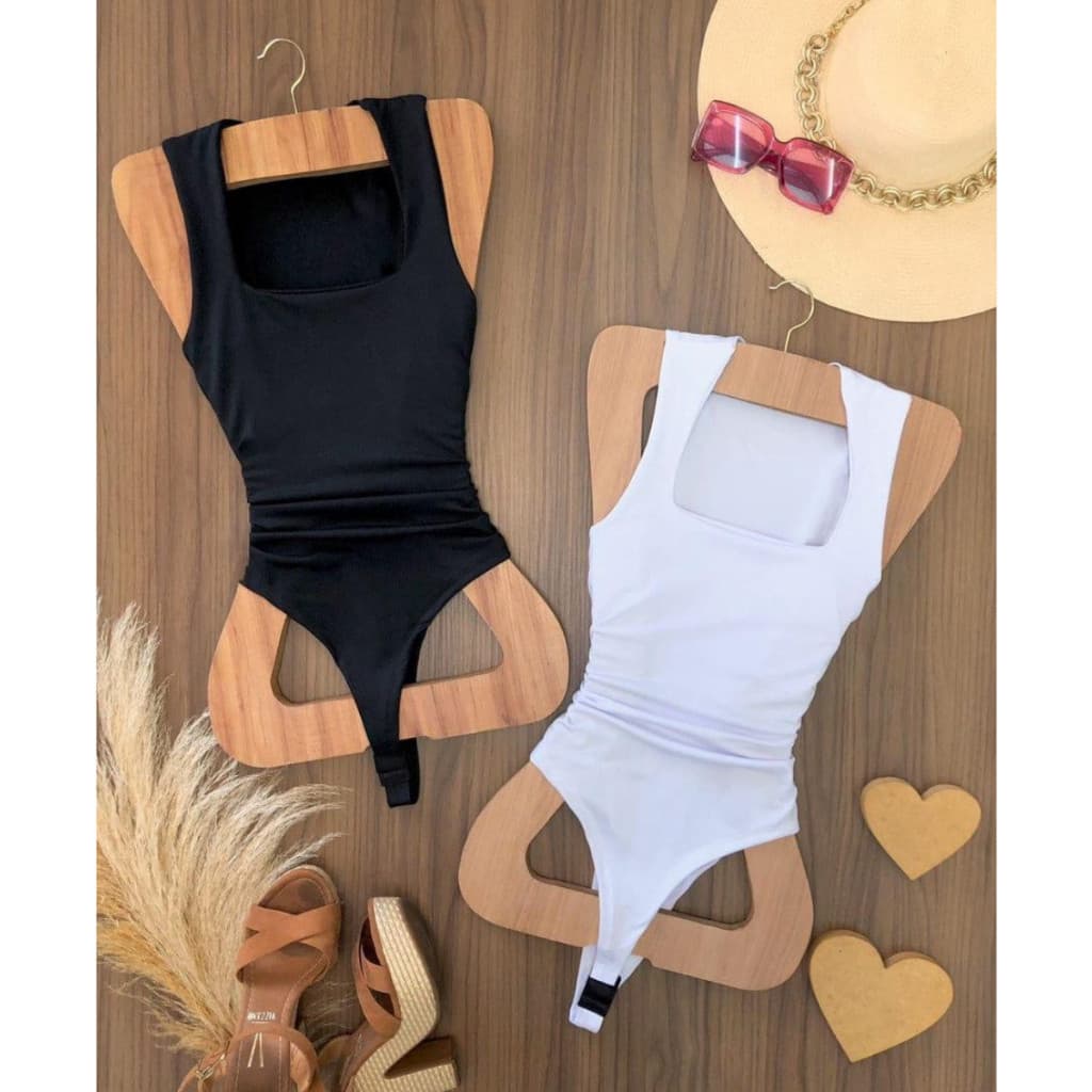 Body Feminino Modelador e Alça Larga Decote Quadrado Envio Rapido