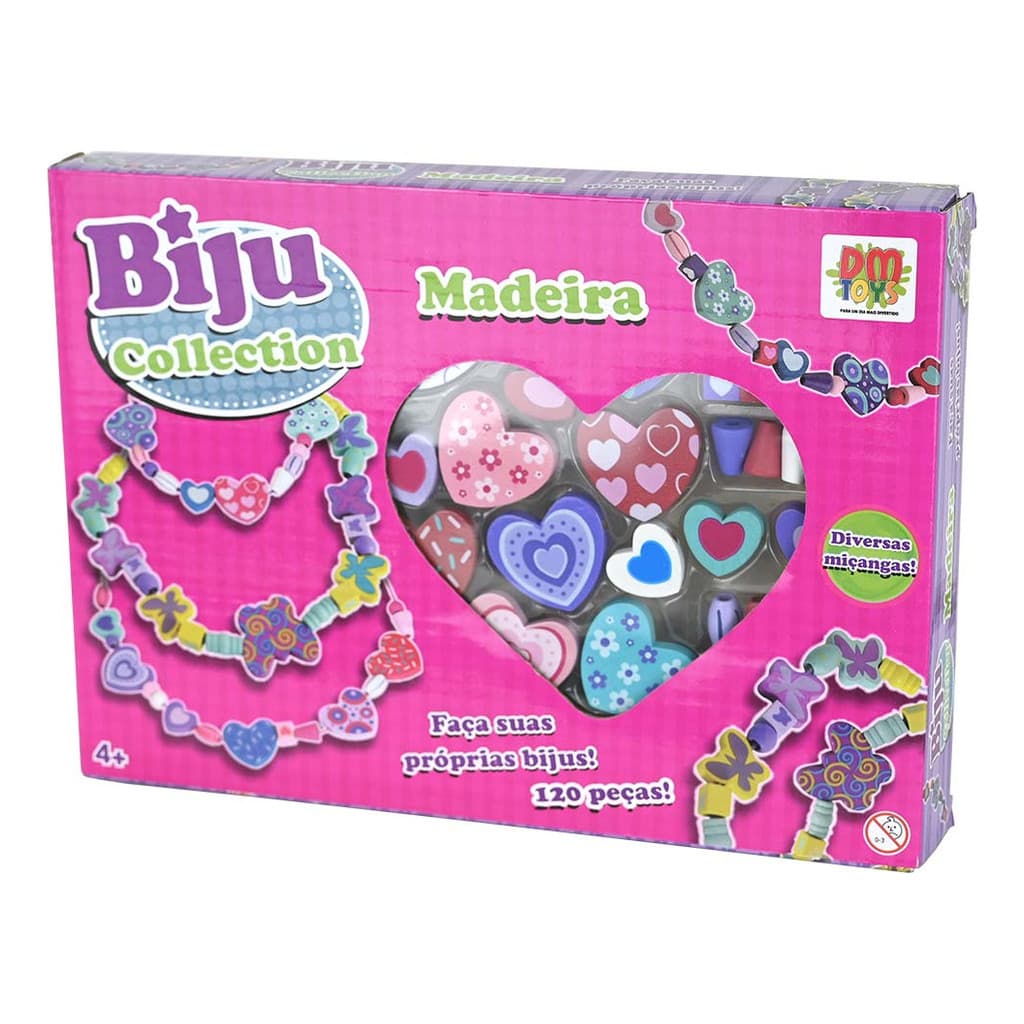 Kit Infantil Biju Collection Madeira 120 Peças