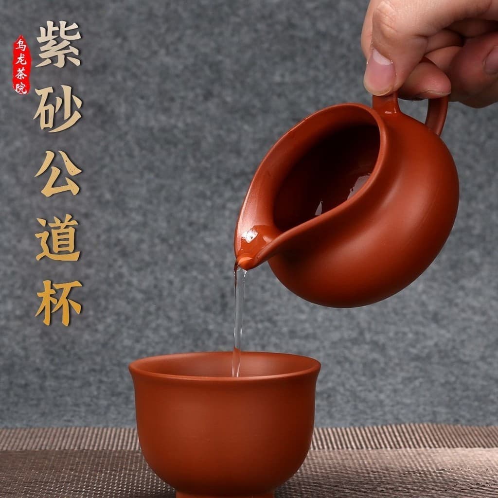 Chaozhou Zisha Zhuni Feira de xícaras de chá de palha K Chaozhou Cinnabar roxo Cinnabar Feira de xícaras de chá Grande Dispensador de chá Kung Fu Conjunto de chá Dispensador de chá Mar Dispensador de chá Copo de drenagem de chá Acessórios de cerimônia de