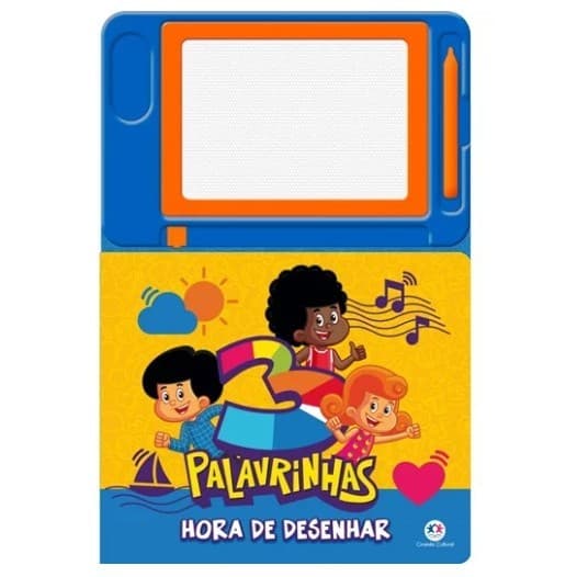 Lousa Magnética 3 Palavrinhas - Desenhe com Davi, Miguel e Sarah!