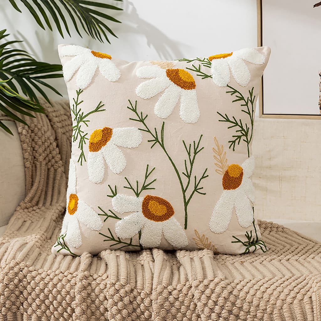 Kit 1 Capa de Almofada Quadrada Macia para Decoração de Sofá Cama e Casa Travesseiro Não Incluso N1005