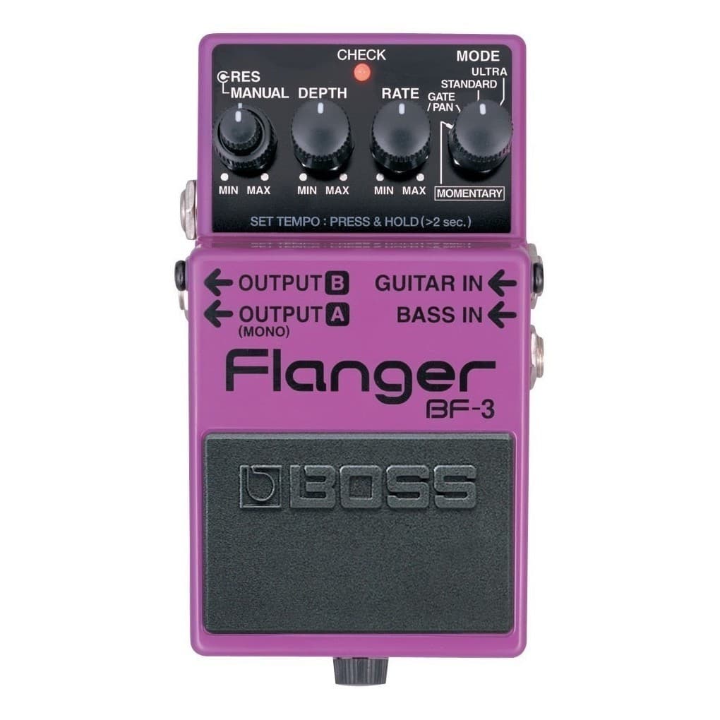 Pedal De Efeito Boss Flanger Bf-3 Violeta