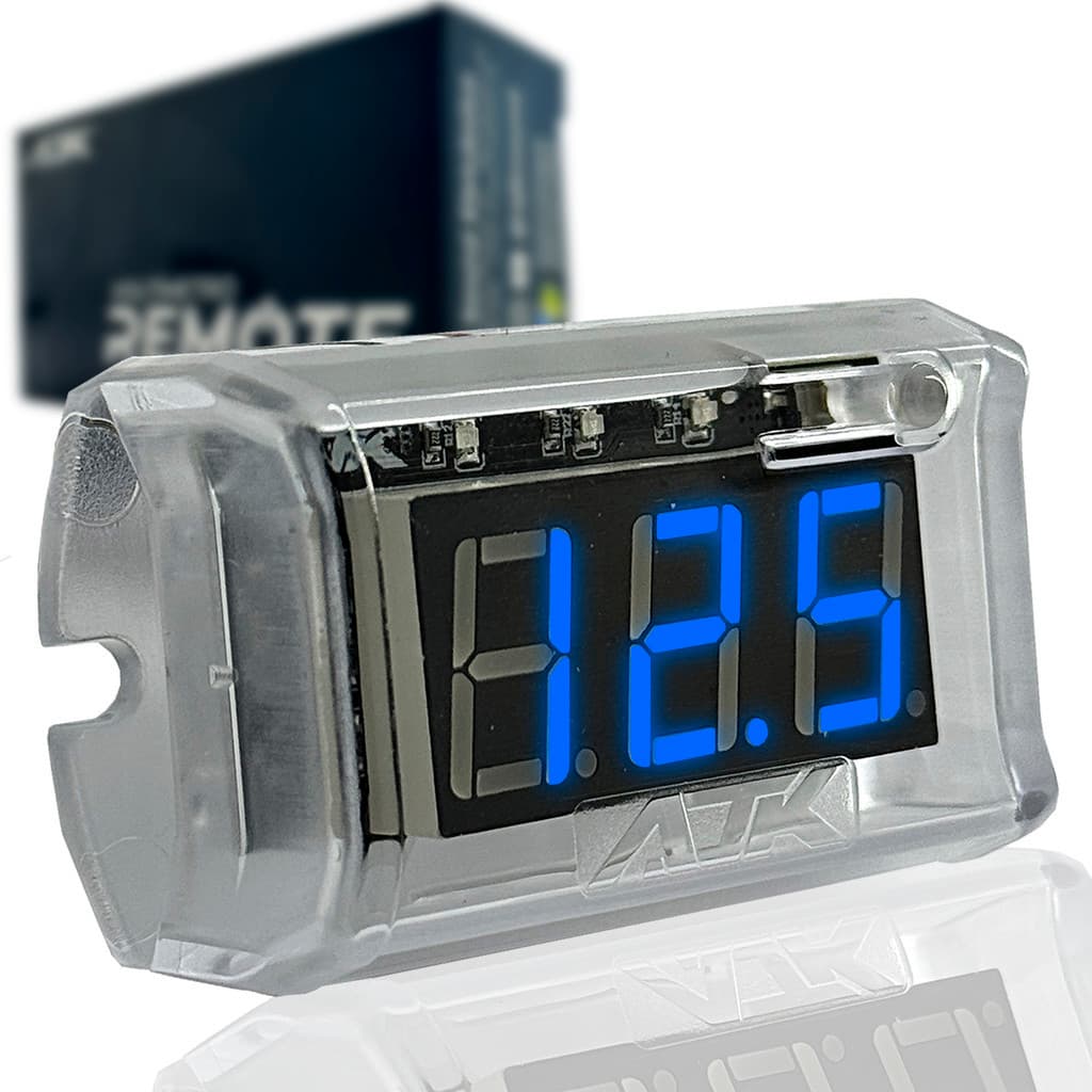 Voltímetro Digital Sequenciador Transparente AJK Remote Control Invisible Som Automotivo Novo