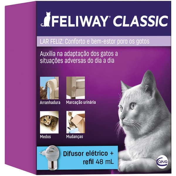 Feliway Classic Ceva Difusor Elétrico + Refil 48 mL