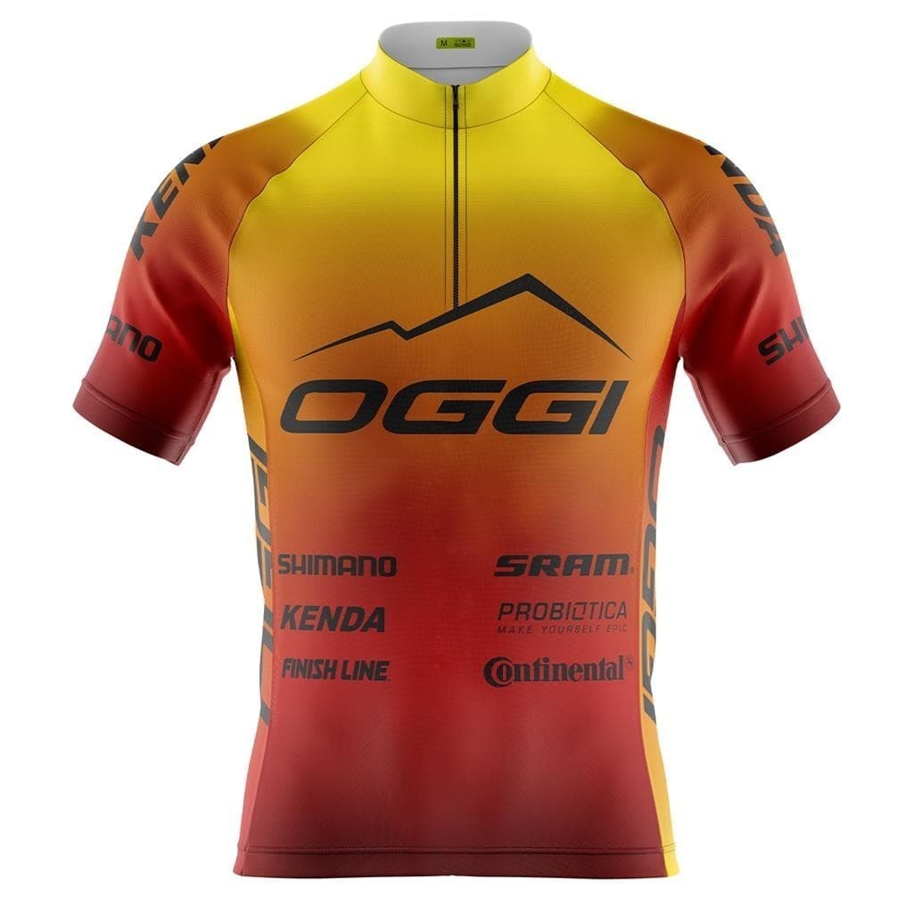 Camisa Ciclismo Camiseta Roupa de Ciclismo Ciclista Masculina Oggi Com Bolsos Uv 50+