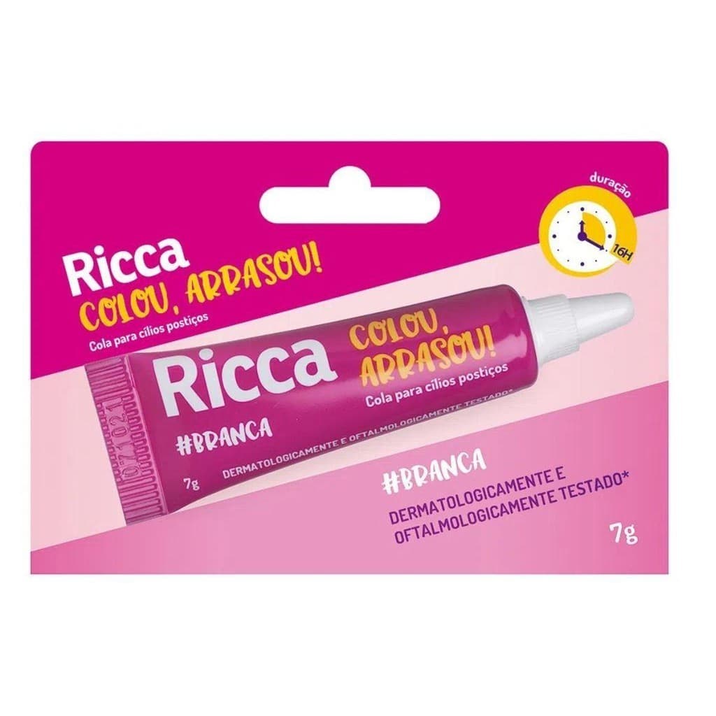 COLA PARA CÍLIOS RICCA BELLIZ BRANCA COLOU,ARRASOU 7G CÓD.2682