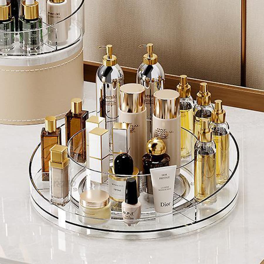 Organizador Giratório 360º Maquiagem Creme Perfume Acrílico