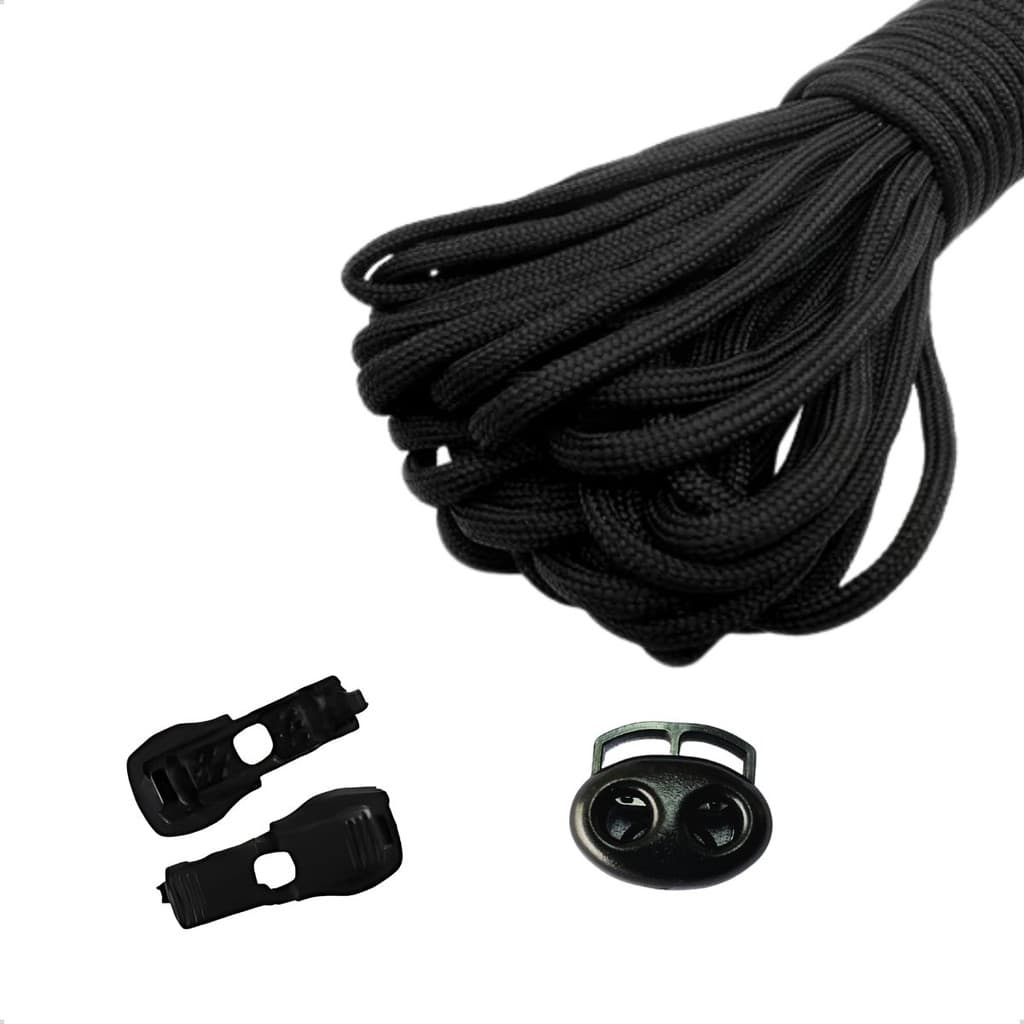 Kit Cordão com Ponteiras e Regulador  Para Short Bermuda Calça Moletom Armariho Artesanato