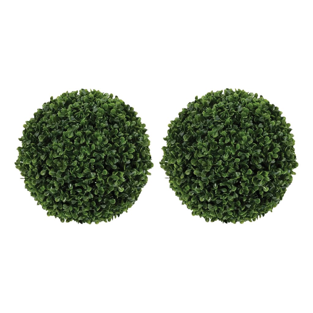 Kit 2 Buchinho Artificial 15 Cm Verde Bola De Grama Topiaria