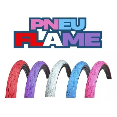 PAR Pneu Bicicleta Bike Ciclismo Vee Rubber Flame 26x2.50 Varias Cores