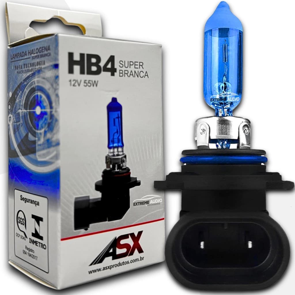 Lampada Hb4 12V 55W Lâmpada Super Branca Asx2306