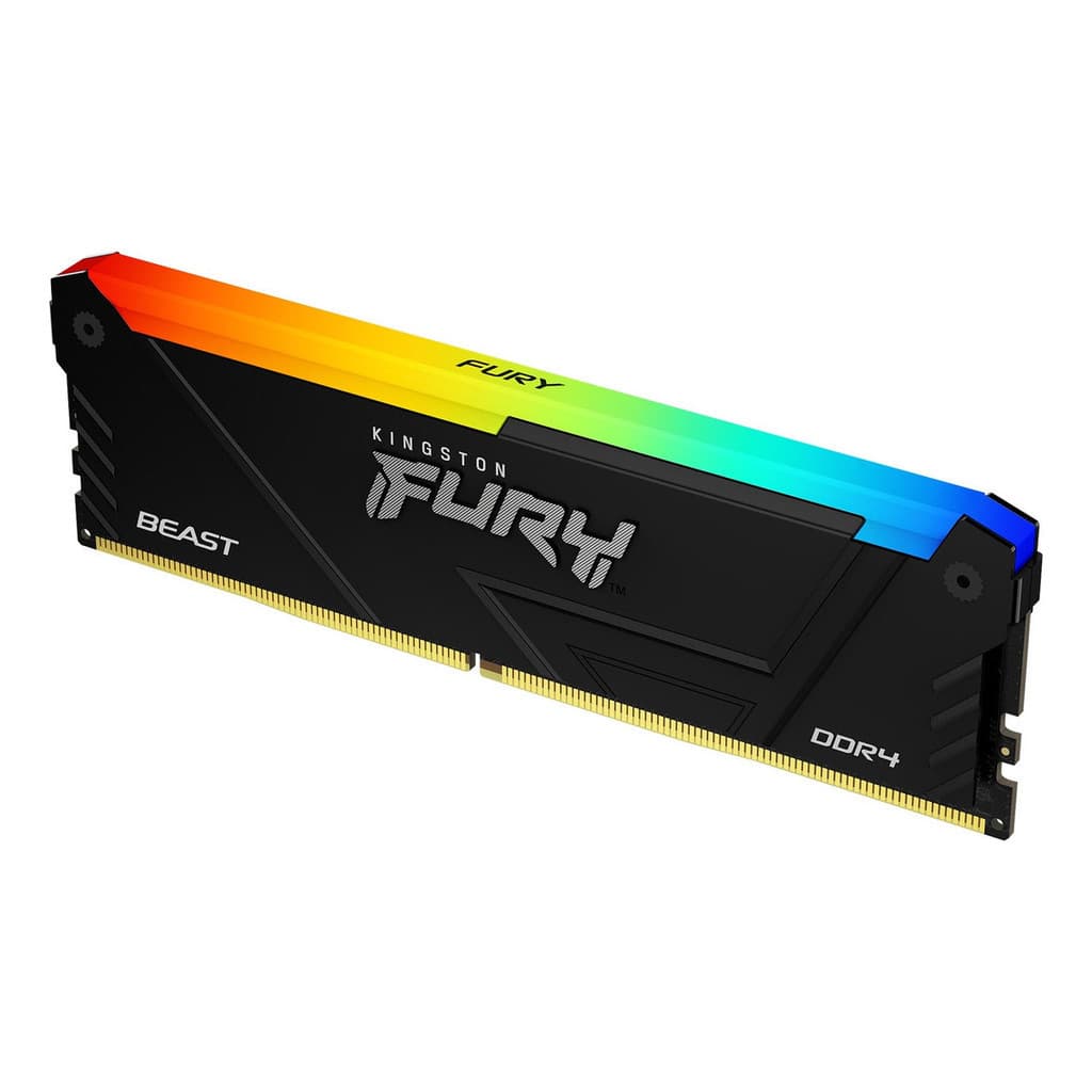 Memoria Ddr4 16gb 3200 Fury Beast Rgb Preta Kingston