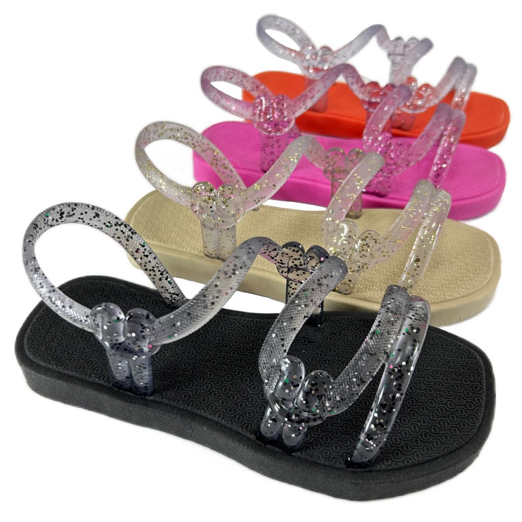 Sandália Infantil Rasteirinha Glitter