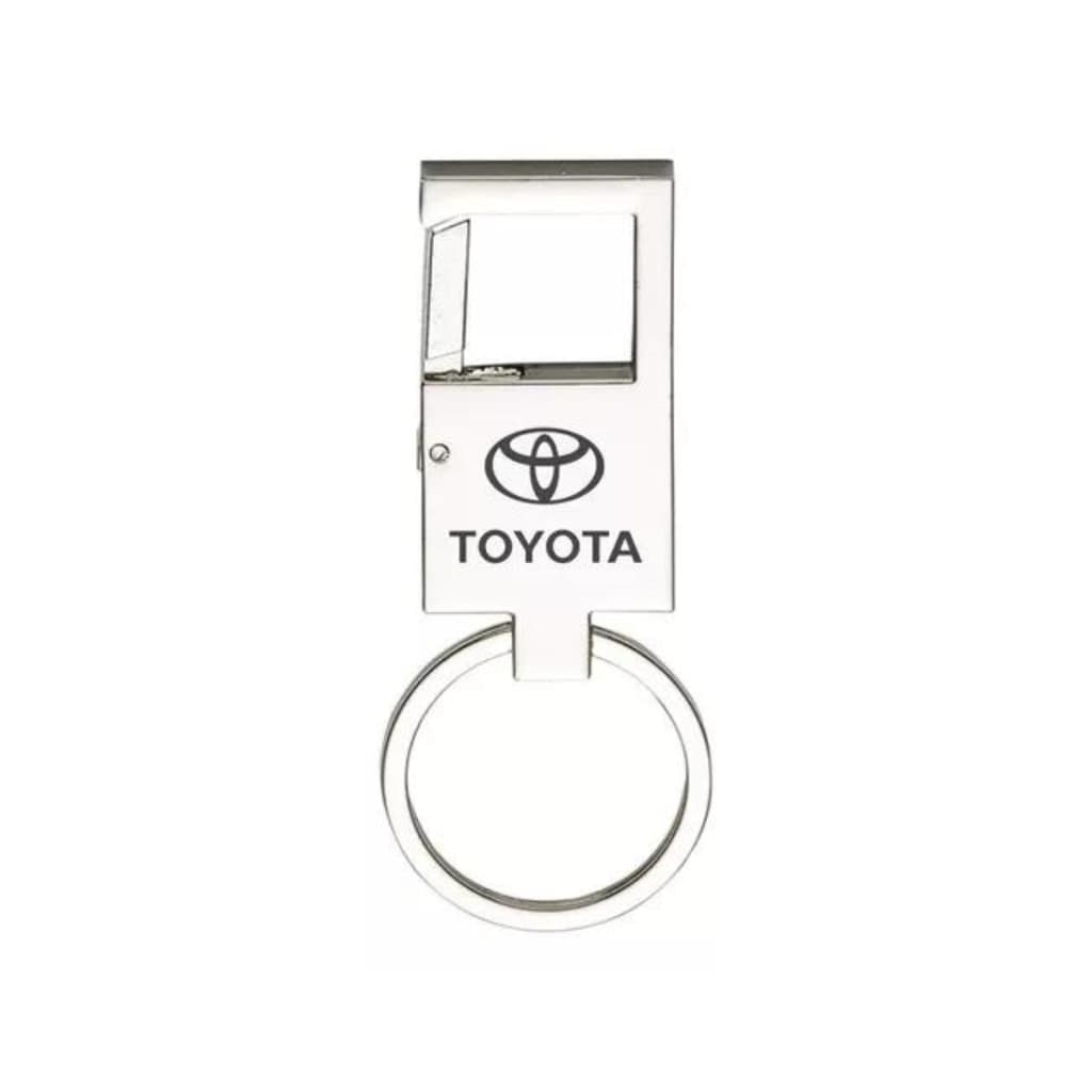 Chaveiro Para Toyota Corolla Metal Espelhado Mosquetão  - E