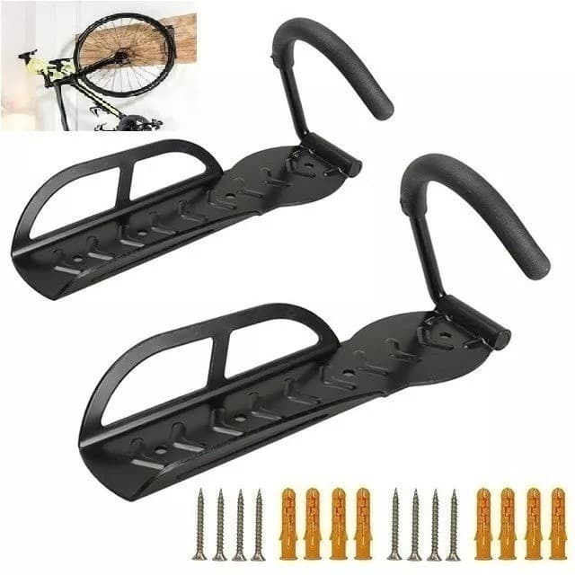 Gancho Suporte de Parede Bike Mtb Speed Reforçado Para Pendurar Bicicleta Aro 20 26 29 Instalação Fácil Resistente