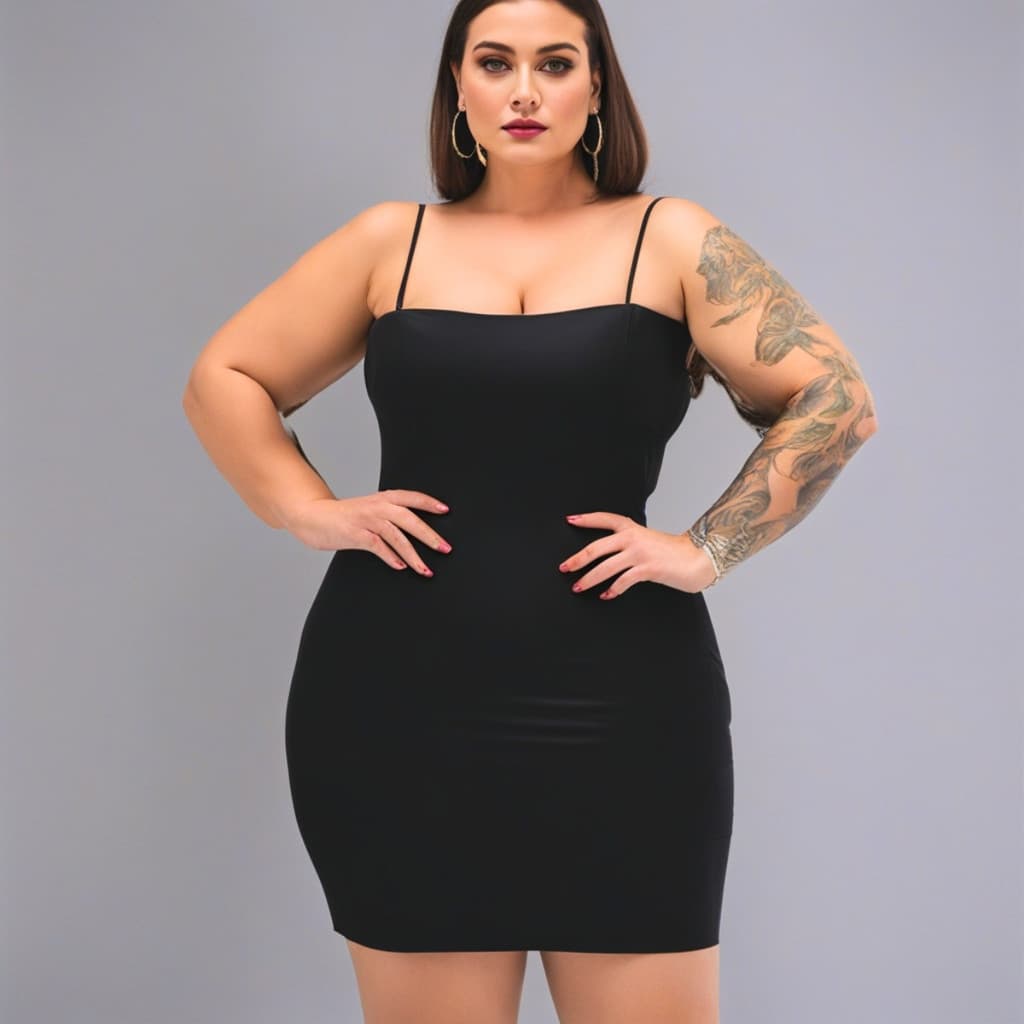 Vestido Feminino Plus Size Curto Colado Alcinha Liso Basico