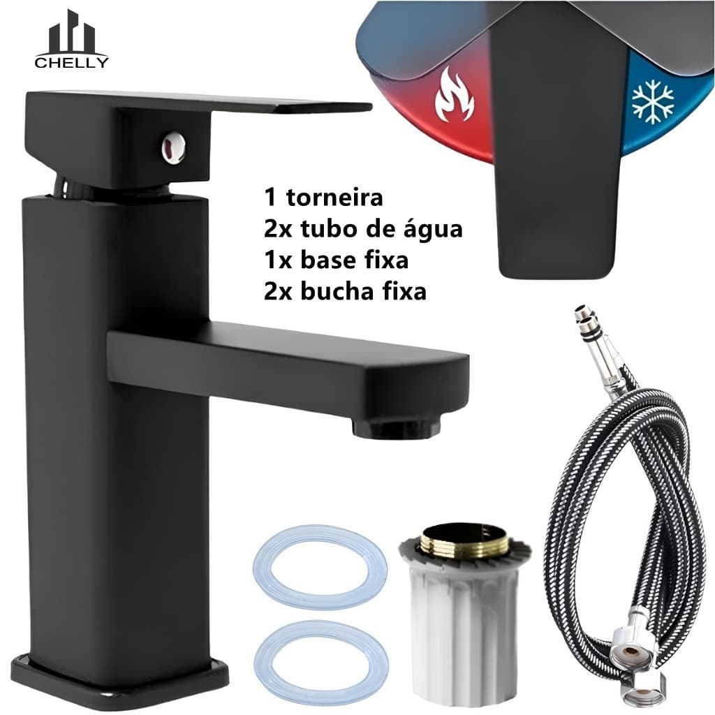 Torneira banheiro lavabo luxo inox 1/2 cuba Torneira de Banheiro Água Fria  armário de banheiro