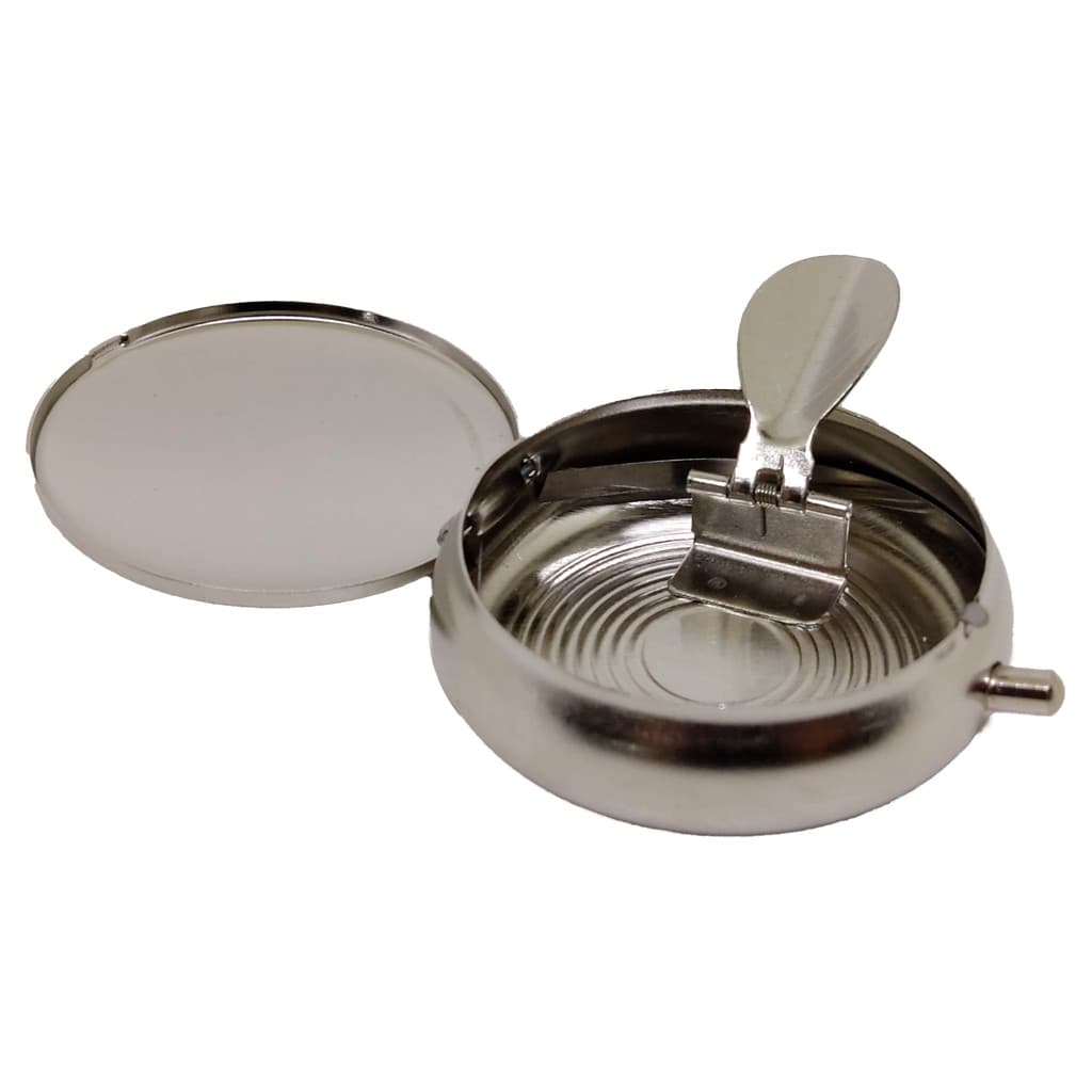 Cinzeiro de Bolso de Metal Portatil em Inox