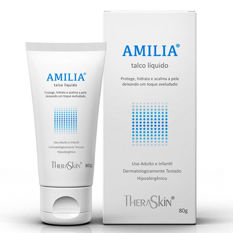 AMILIA TALCO LIQUIDO 80G PELE SENSIVEL E DELICADA