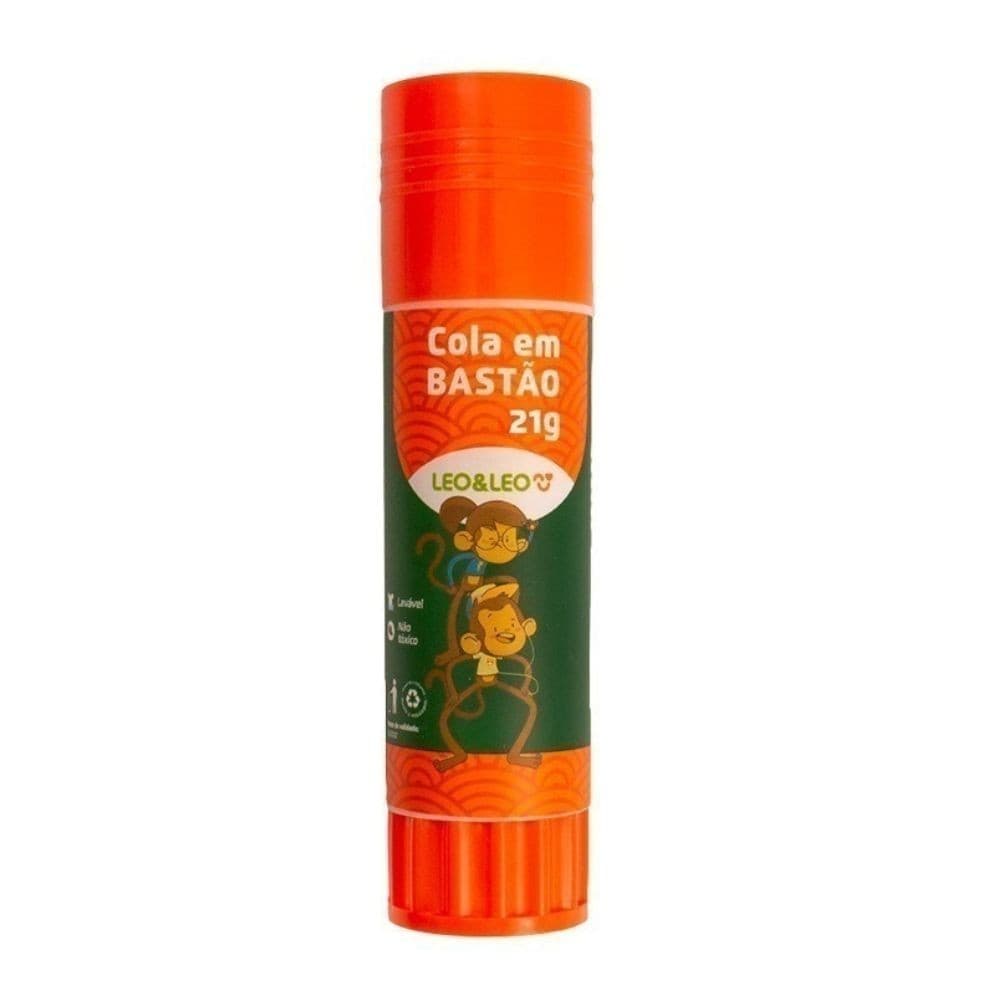 Cola em Bastão Escolar Leo&amp;Leo Branca 21g