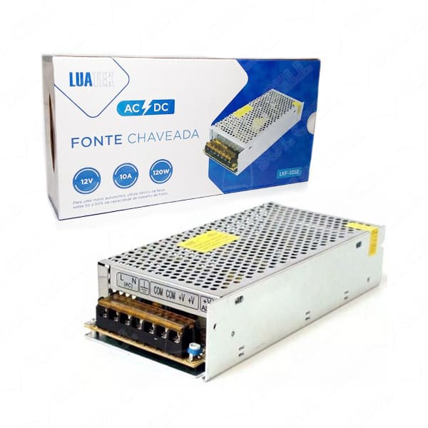 FONTE COLMEIA 12V 10A CHAVEADA 120W SIGMA-F1012 AITEK
