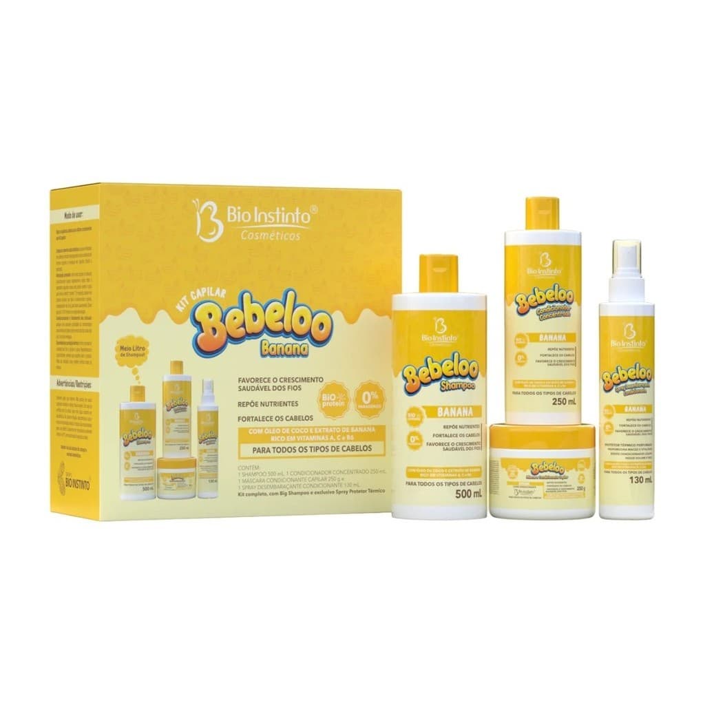 Kit Capilar Bebeloo Banana Bio Instinto