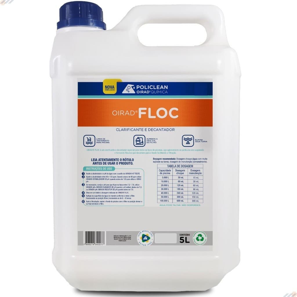 Floc - Clarificante e Decantador 05 L