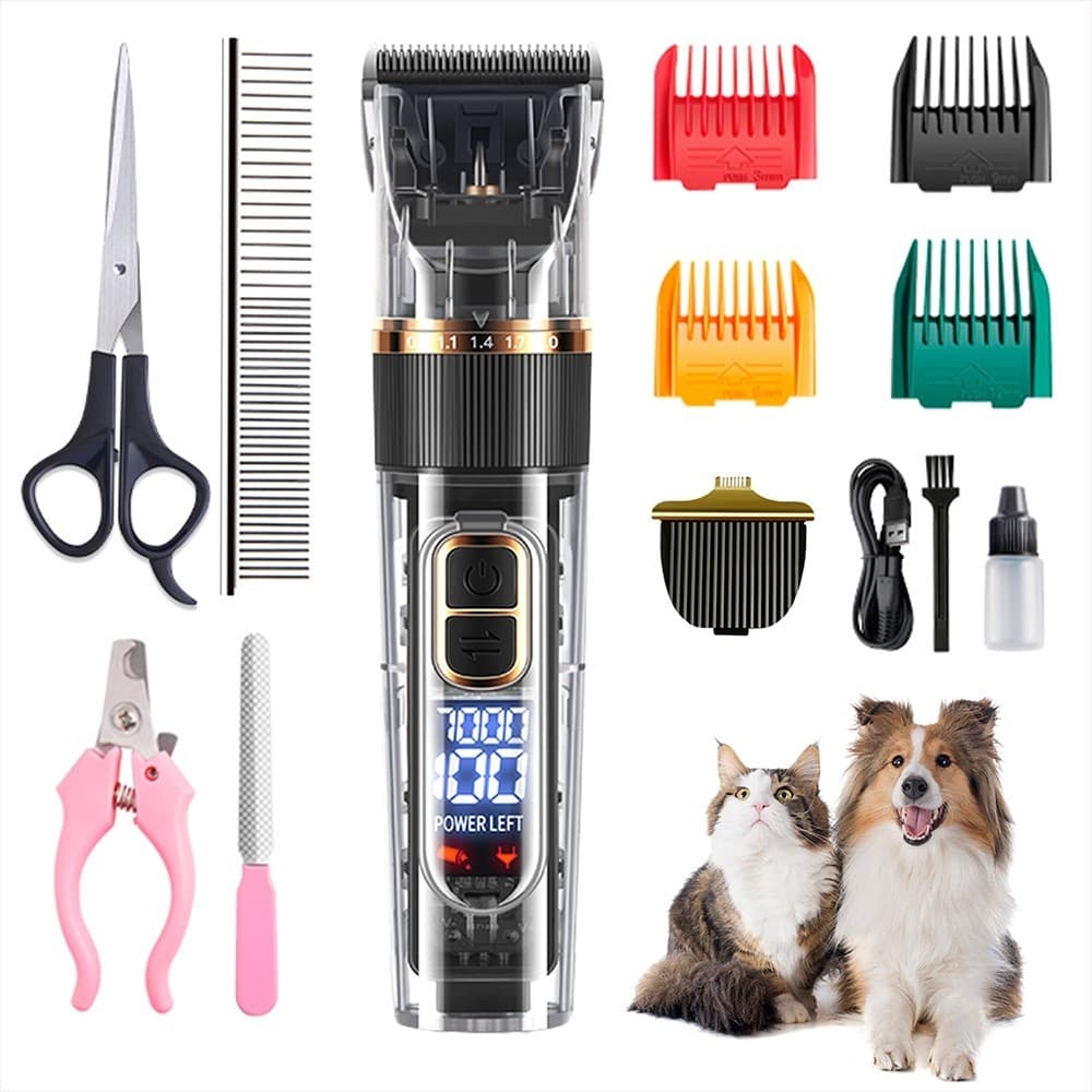 Barbeador Eletrico Para Cachorro Gato Pet Grooming Shaver  Hair Trimmer Pet Shaver Hair Clipper Set