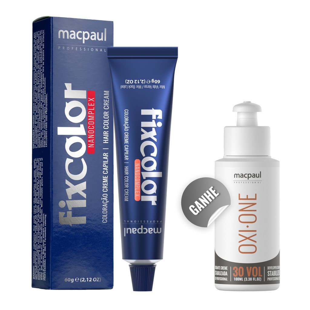 Coloração Fix Color 7/1 Louro Médio Acinzentado - Macpaul Professional