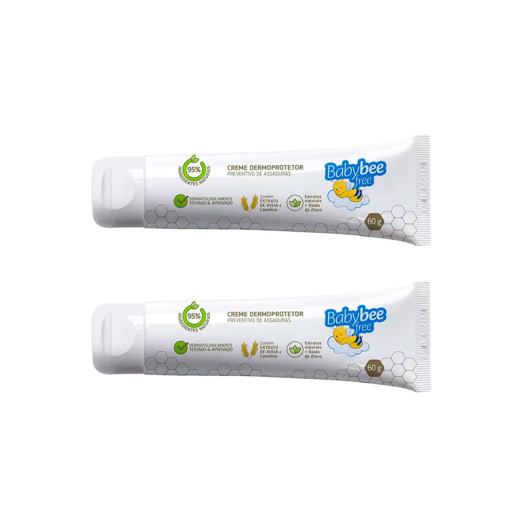 Baby Bee Kit 2un Pomada Para Assaduras Dermoprotetor - 60g