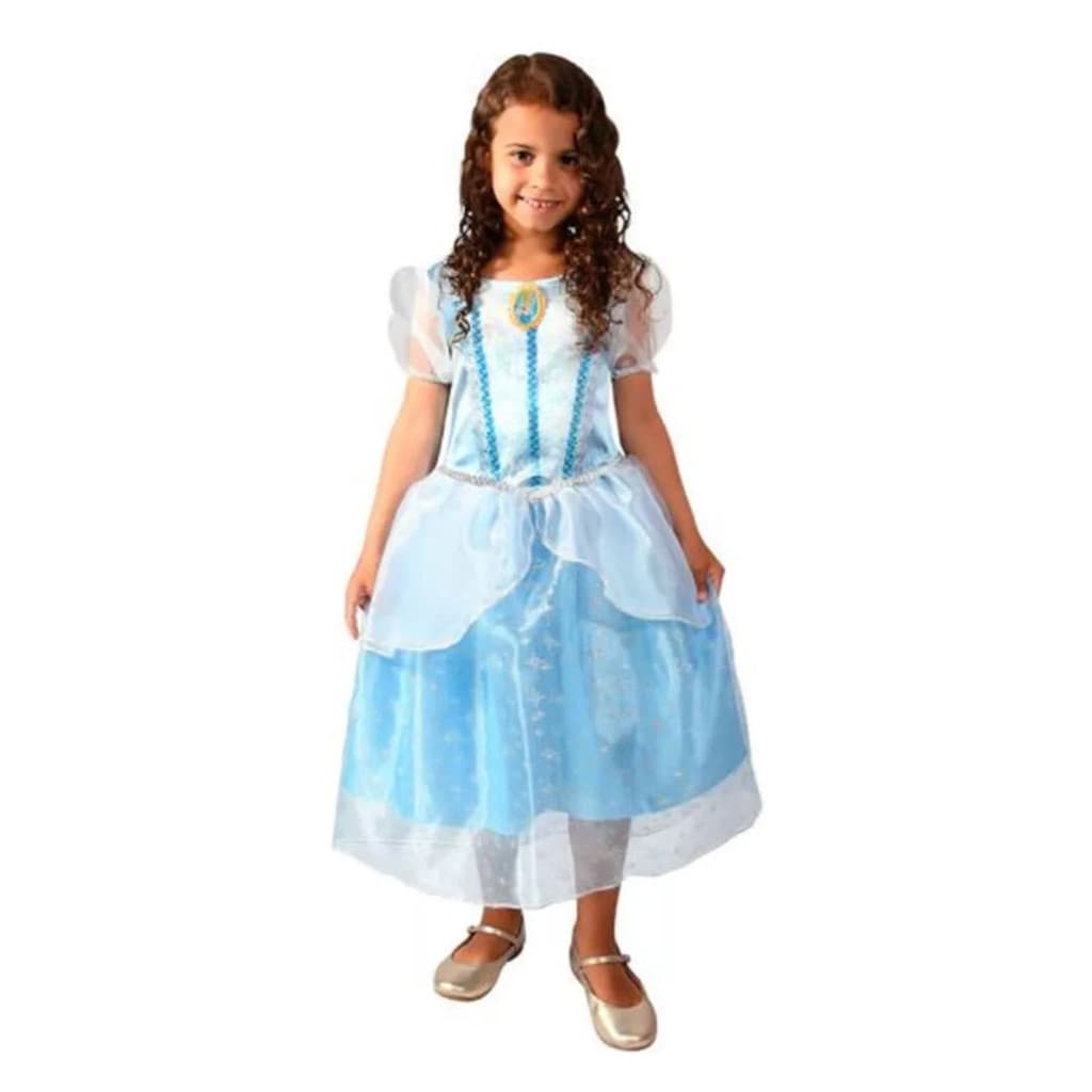 Fantasia Vestido Infantil Cinderela Princesa Disney Clássica