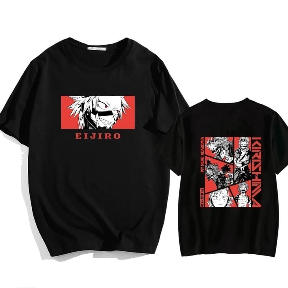 Camiseta Básica Unissex Kirishima Eijiro My Hero Academia envio imediato