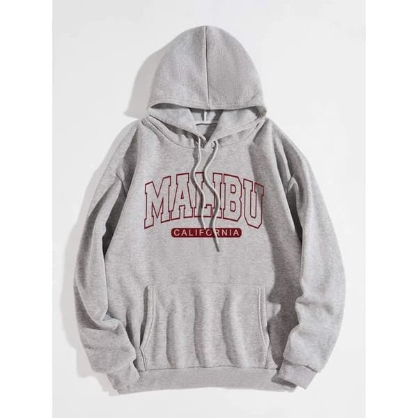 Moletom Canguru Unissex  Malibu California U.S.A Tumblr Aesthetic Streetwear -MAYYN.