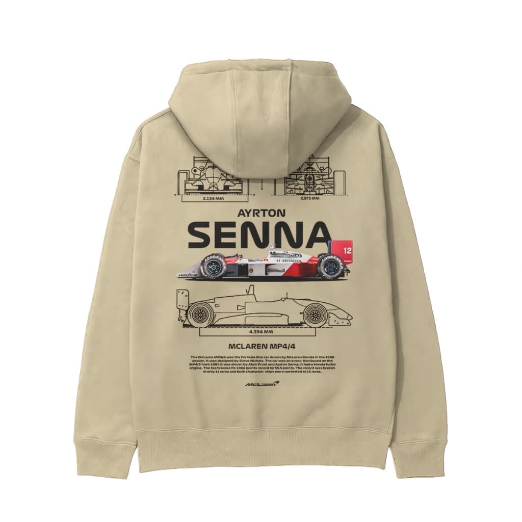 Moletom Dm Custom Ayrton Senna Capuz Unissex