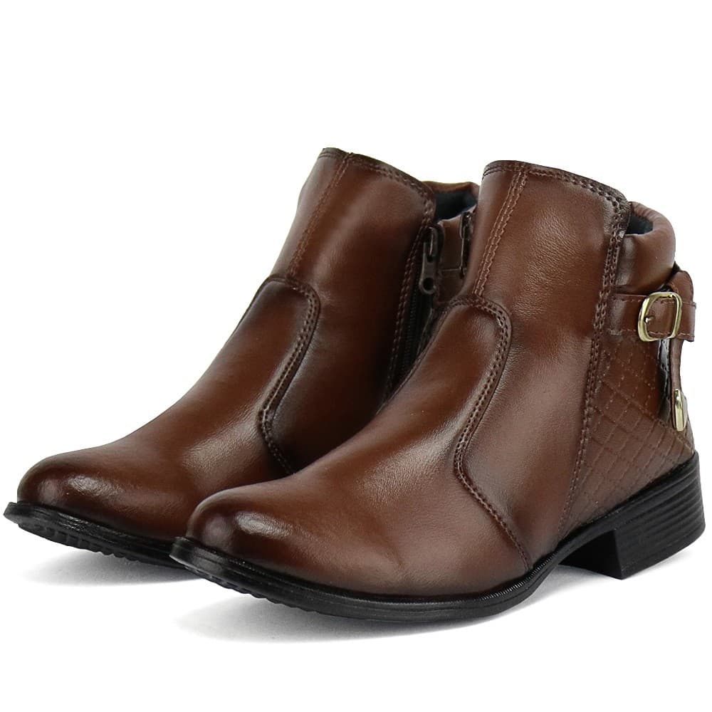 Coturno Bota Feminina Cano Curto Médio Coturno Exclusiva 207 Inverno dia dos namorados boiadeira