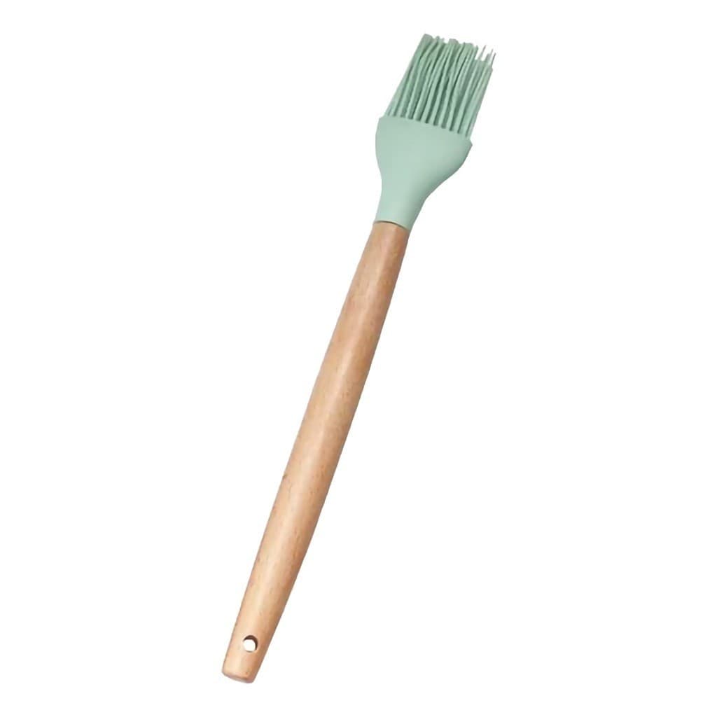 Pincel Culinário de Silicone Cabo De Madeira Decoração Livre BPA - 573K