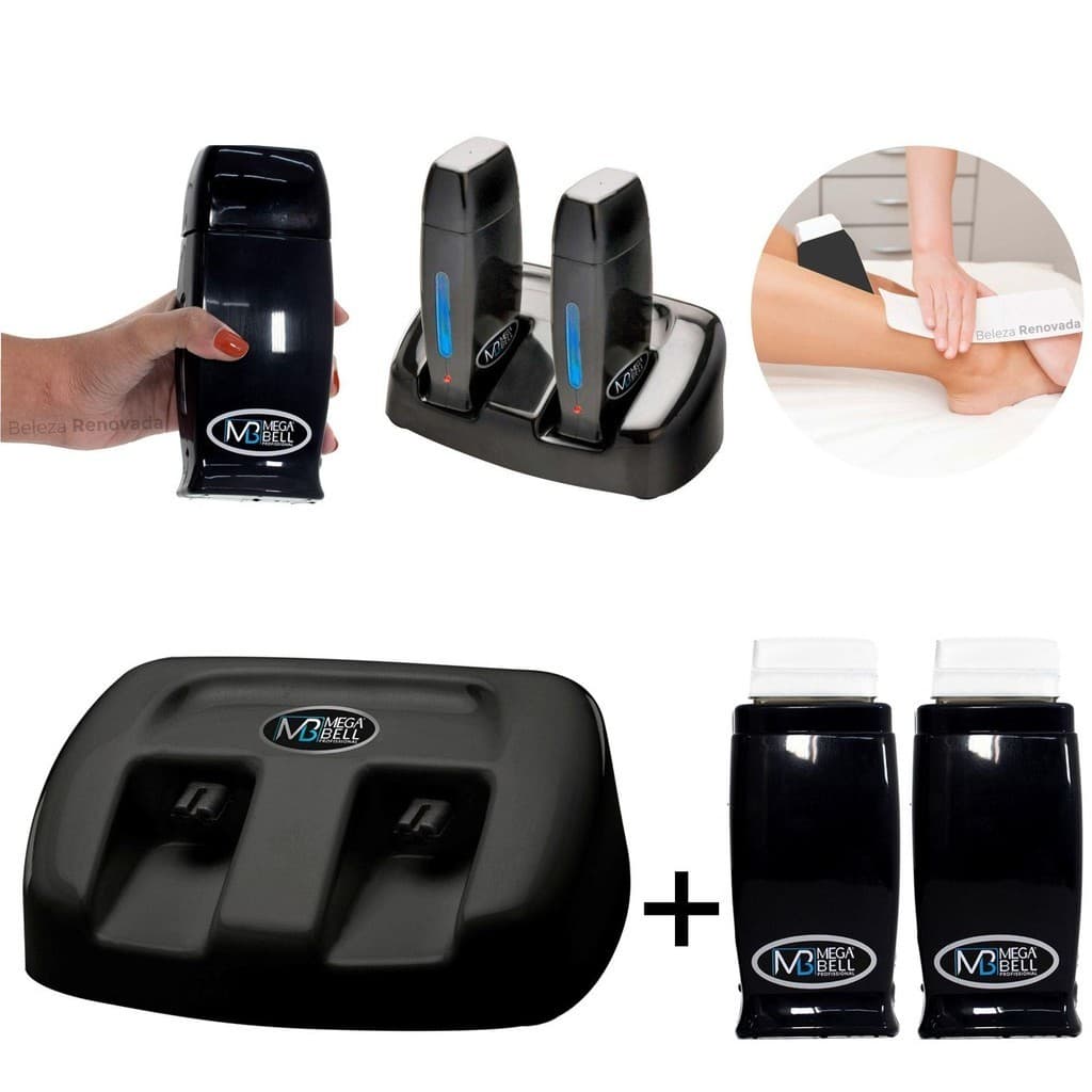 Termocera Base Dupla + 2 Aquecedor Rollon De Cera