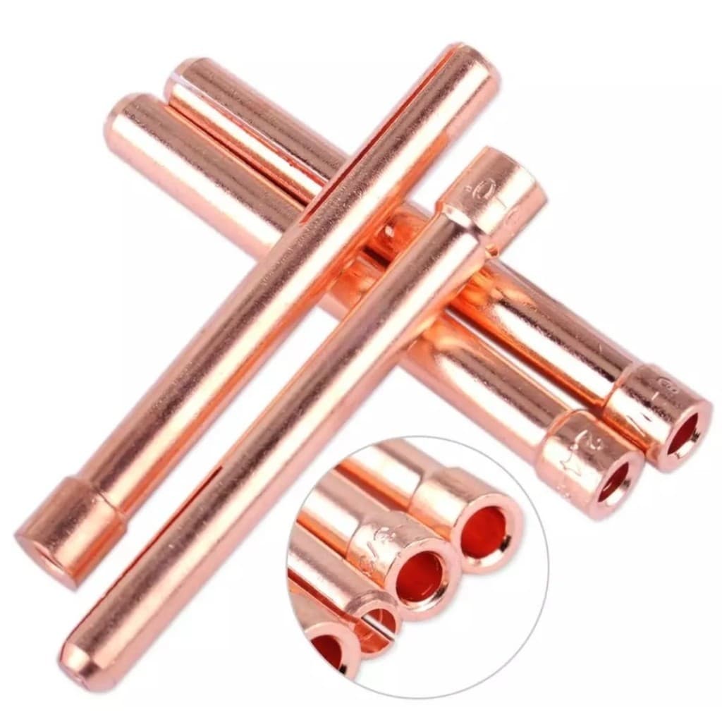 Kit 05 Pinça Tocha Tig 2,4mm (3/32) 10n24 Wp17/18/26