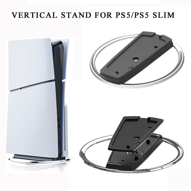 Suporte vertical de resfriamento para PS5 / PS5 Slim, base antiderrapante para console, suporte de base para PS5 para
