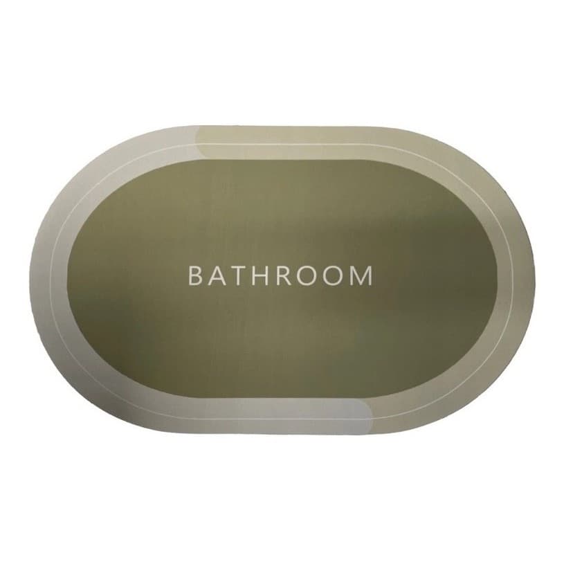 Tapete ultra absorvente para banheiro - Creme