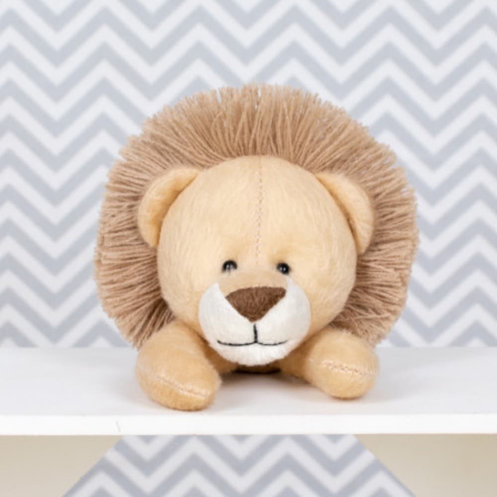 Mini Cabecinha de Pelúcia Animais Selva Decorativas Decoração Floresta Leão Girafa Urso Macaco