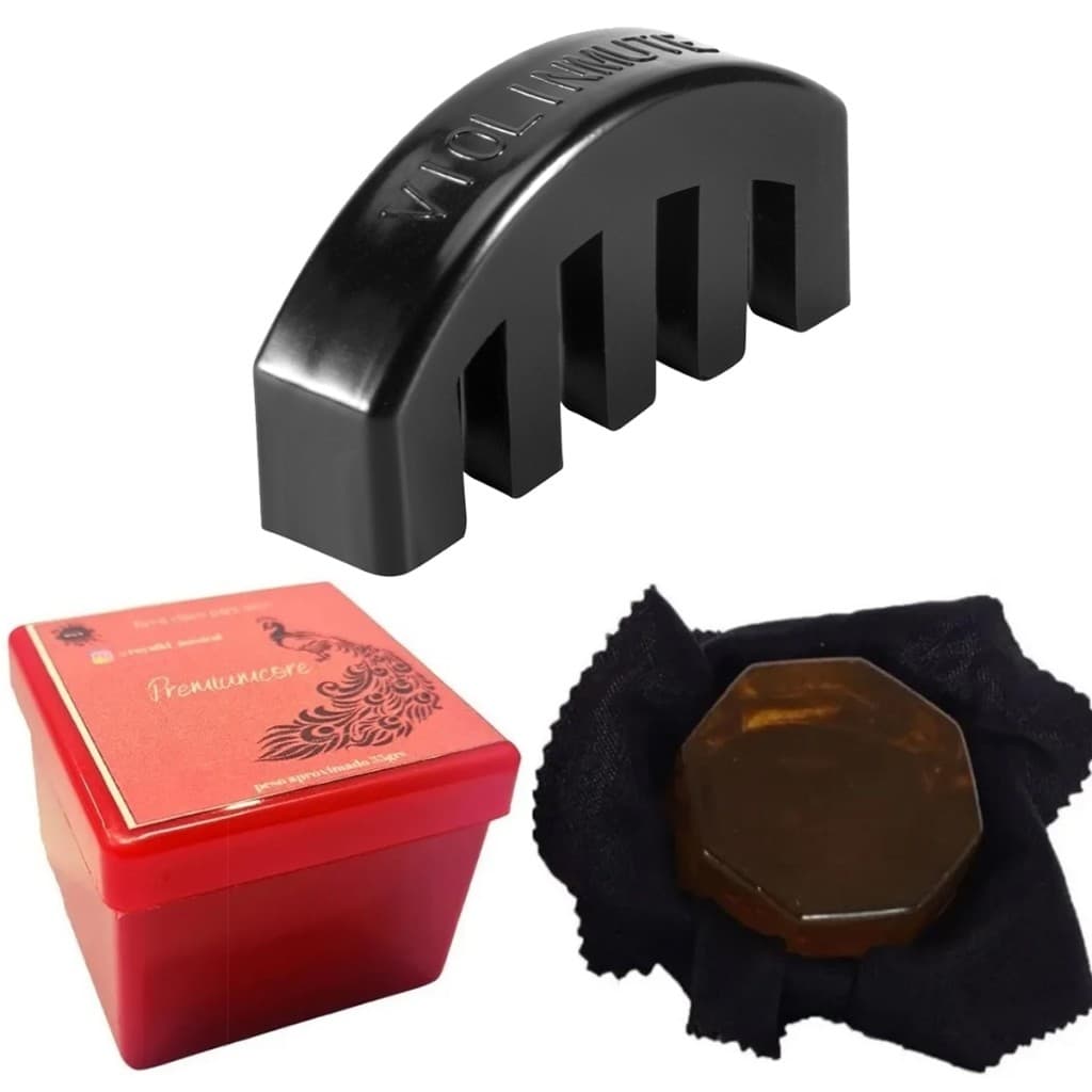 Kit de 1 Breu Claro para Violino e 1 Surdina para Violino Antonella