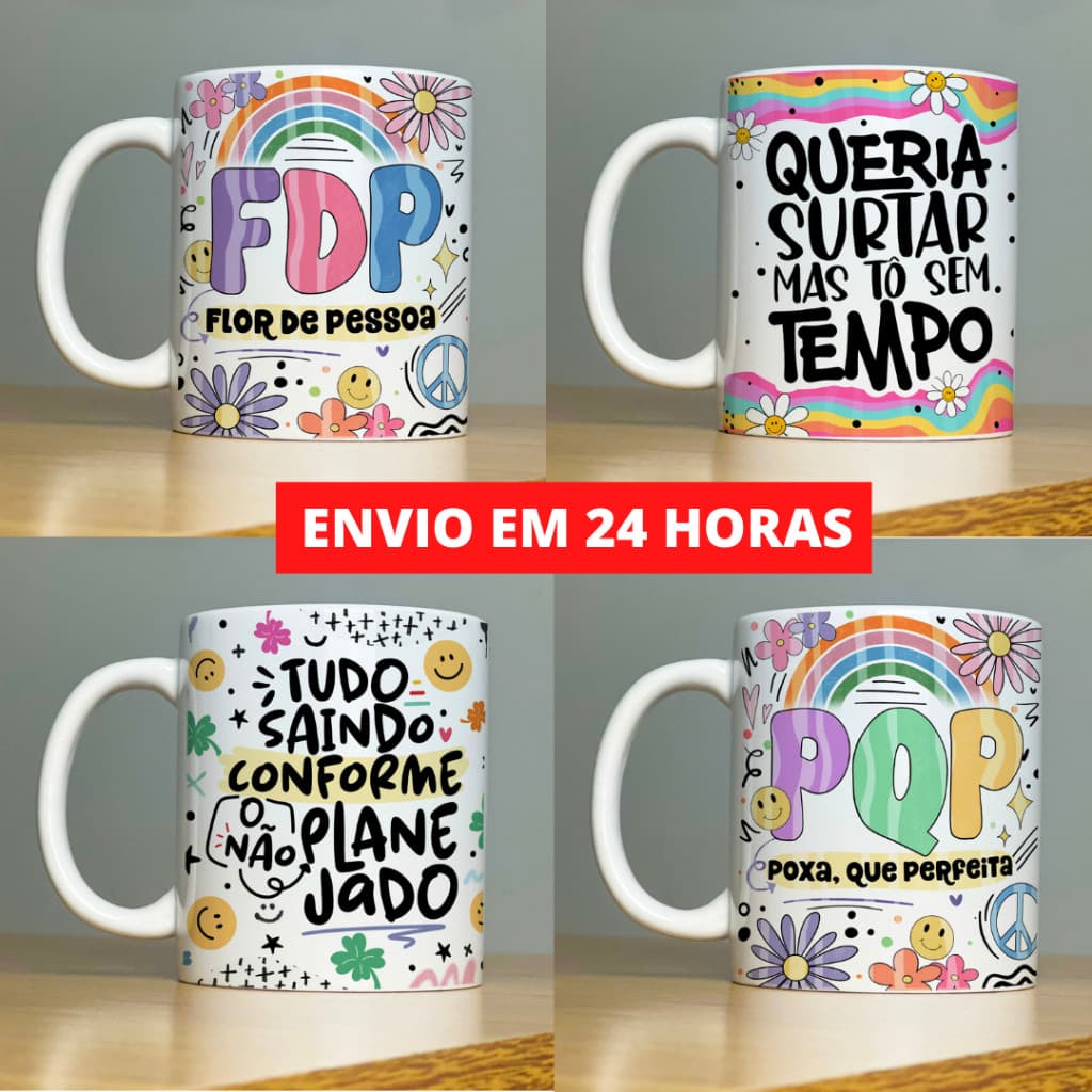 Caneca Personalizada Xícara com Frases Divertidas Engraçadas Indelicadas