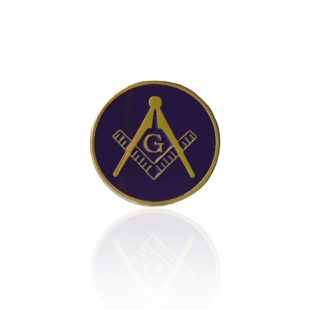 Pin Botton Broche Maçonaria Dourado Símbolo Esquadro e Compasso Ordem Maçonica