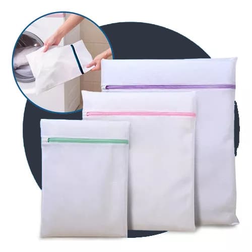 Kit Saco Lavar Roupa Delicada Intima para Maquina Lavadora