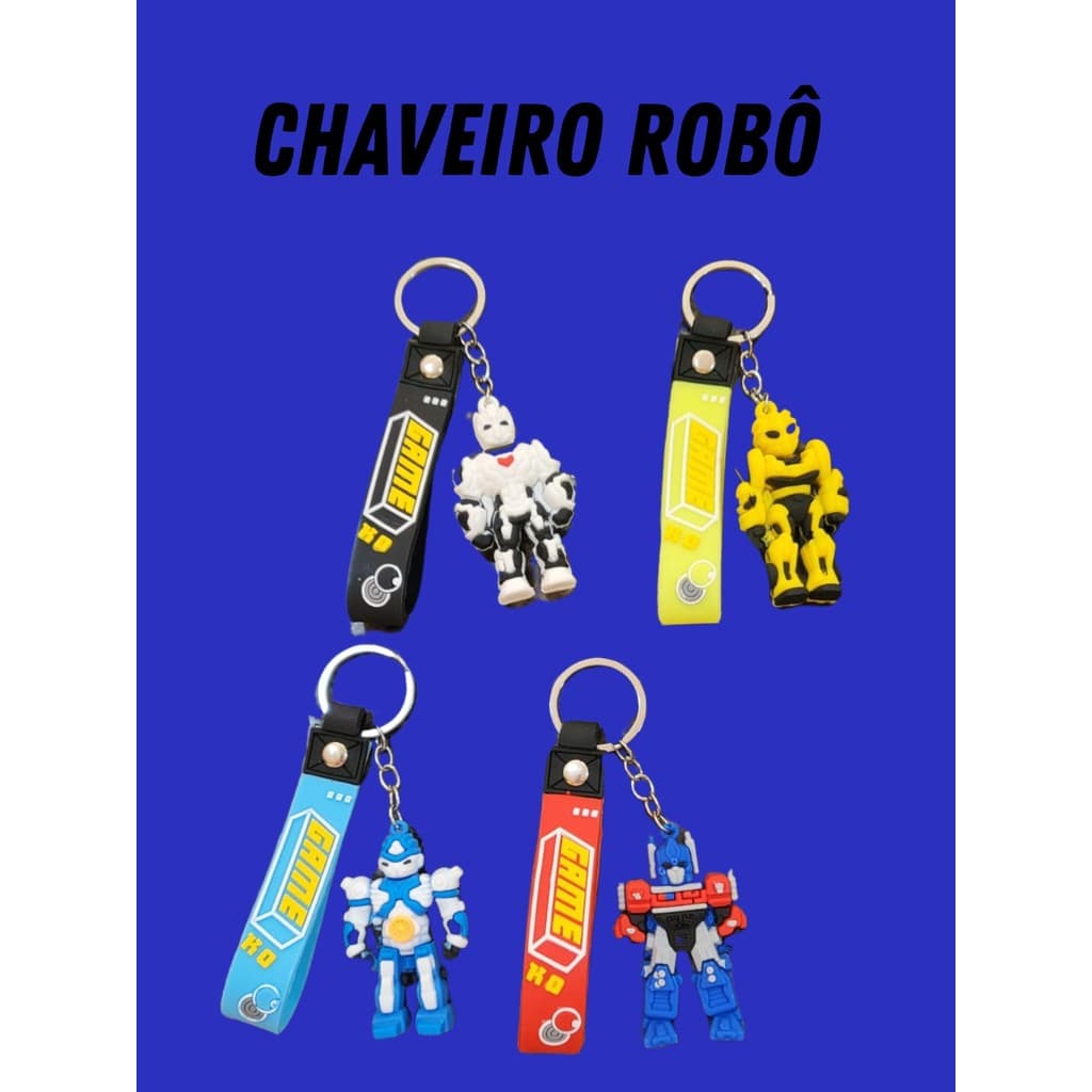 Chaveiro Robô para menino lembrancinha chaveiros fofo professores aniversário festa papelaria revenda promoção